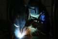 Welder and welding sparks