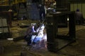 Welder at work