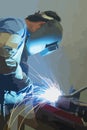 Welder at work