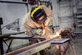 Welder at work Royalty Free Stock Photo
