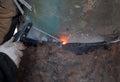 Welder at work Royalty Free Stock Photo