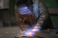 Welder at work Royalty Free Stock Photo