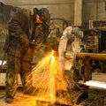 Welder at work. Royalty Free Stock Photo