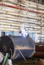 Welder working at Chornobyl Nuclear Power Plant