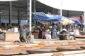 Welders in the osh bazaar in bishkek