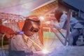 Welding Construction. Royalty Free Stock Photo