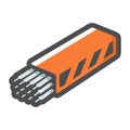 Welding Electrode kit Vector icon Cartoon illustration.