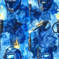 Welding Equipment and Tools Seamless Pattern Royalty Free Stock Photo