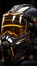 Welder mask close up