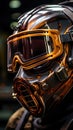 Welder mask close up