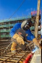 Welding hardware to lay the foundation for the industry Royalty Free Stock Photo