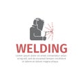 Welding line icon. Vector sign.