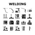 Welding Machine Tool Collection Icons Set Vector Royalty Free Stock Photo