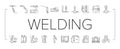 Welding Machine Tool Collection Icons Set Vector . Royalty Free Stock Photo