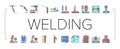 Welding Machine Tool Collection Icons Set Vector . Royalty Free Stock Photo