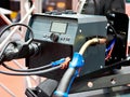 Welding machines for gas shielded arc weld Royalty Free Stock Photo