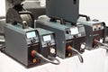 Welding machines for gas shielded arc weld Royalty Free Stock Photo