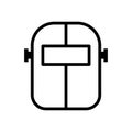 welding mask icon design template