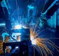 Welding robots Royalty Free Stock Photo