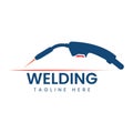 Welding Service Logo Design Template. Welding Workshop Logo.