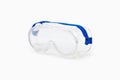 Welding shield and glases on white background