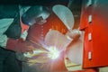 Welding ship repair