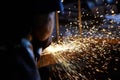 Welding sparks Royalty Free Stock Photo