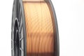 Welding wire on a coil for a semi-automatic swirl Royalty Free Stock Photo
