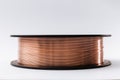 Welding wire spool on a white background Royalty Free Stock Photo