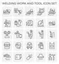 Welding work icon