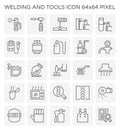 Welding work icon