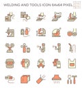 Welding work icon