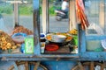 Traditional Sri Lankan food on the street in Weligama