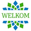 Welkom Blue Green Circular