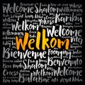 Welkom (Welcome in Afrikaans) word cloud