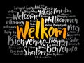 Welkom (Welcome in Afrikaans) word cloud