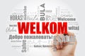 Welkom Welcome in Afrikaans word cloud