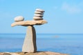 Well-balanced of stones Royalty Free Stock Photo