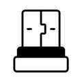 Well crafted glyph icon of USB cord plug Royalty Free Stock Photo