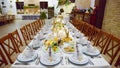 Well decorated table Royalty Free Stock Photo