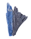 Well defined black Kyanite fan and Semi-translucent gem quality blue Kyanite blade from Brazil,