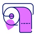 Well design icon of tissue roll stand, editable vector