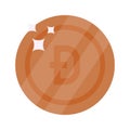 Well designed icon of Digibyte coin, cryptocurrency coin vector design