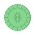 Well designed icon of ethereum coin, cryptocurrency coin vector design