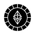 Well designed icon of ethereum coin, cryptocurrency coin vector design