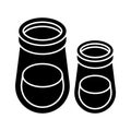 Well designed icons of test tubes, lab equipments Royalty Free Stock Photo