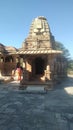 Well designed temple and around the grounds maintain with marbles in India