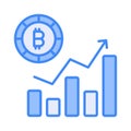 Well designed vector of hashrate, cryptocurrency related icon Royalty Free Stock Photo