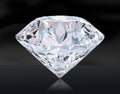 Well detailed cut diamond gemstone isolated Royalty Free Stock Photo