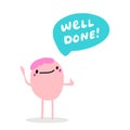 Well done hand drawn vector illustration in comic cartoon style